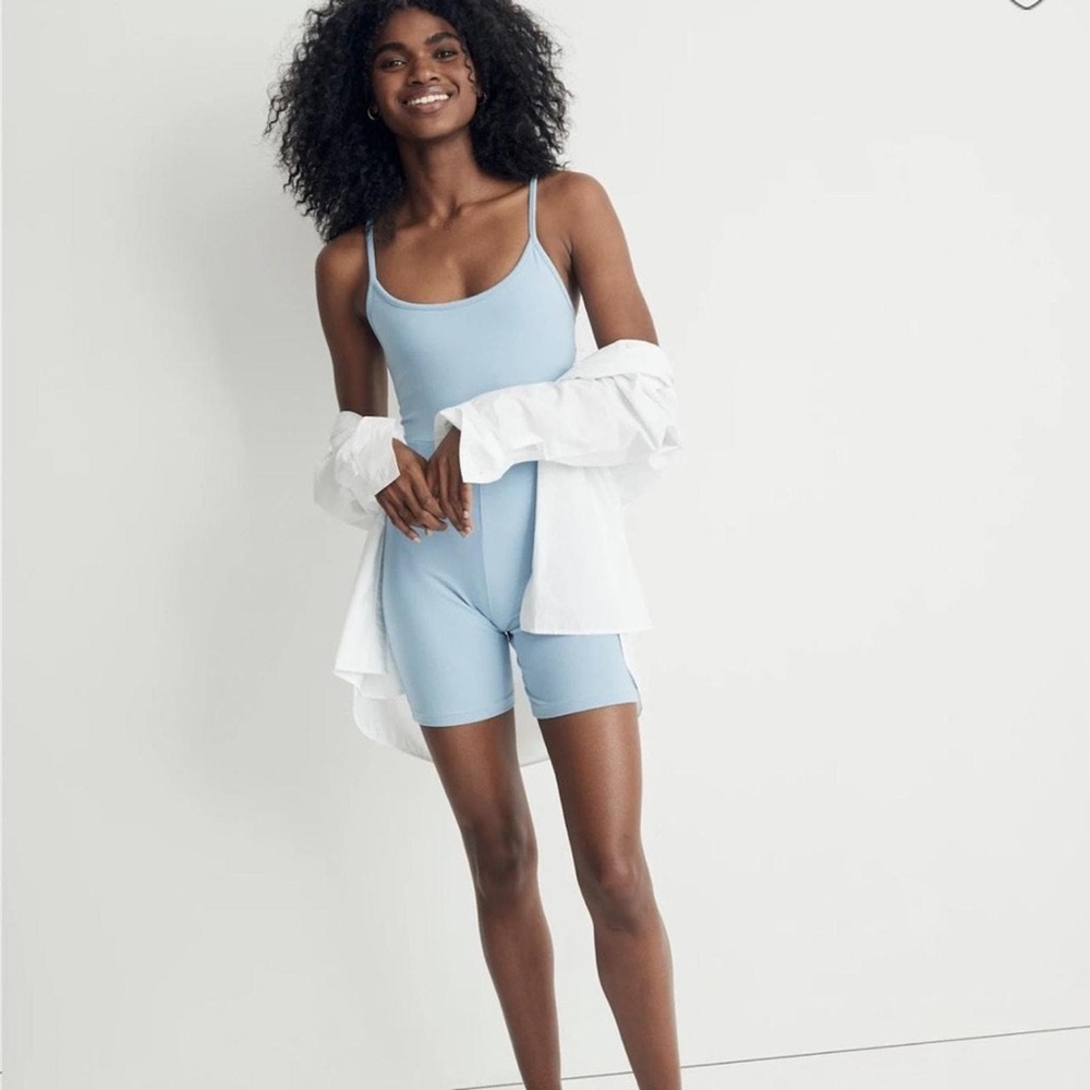 Madewell Women's Baby Blue Playsuit-romper/ Unitard